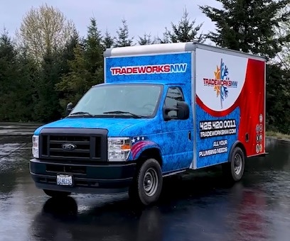 TradeWorksNW Plumbing Service Truck
