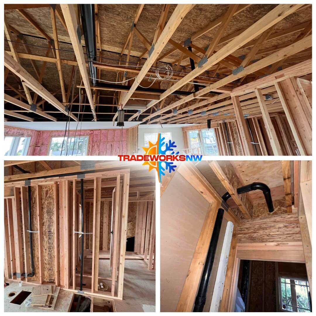 new construction plumbing rough ins